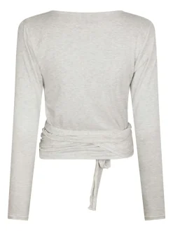 Nia Jersey Wrap Blouse