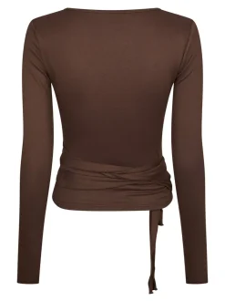 Nia Jersey Wrap Blouse