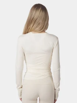 Nia Jersey Wrap Blouse