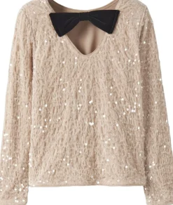 NKFRUSITTA LS BOW BLOUSE