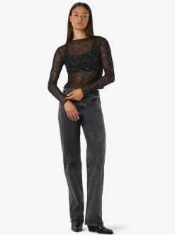 NMSTAR FOIL L/S HIGH NECK MESH JRS