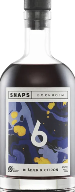 No. 6 Snaps Bornholm blåbær/Citron 40%