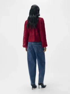 OBJLUCIE L/S RE O-NECK TOP NOOS