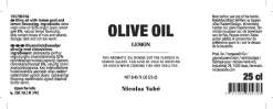 Olivenolie 99,5% med citronskal og citronaroma, 25 cl.