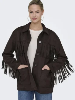ONLWILLA FRINGES FAUX SUEDE JACKET