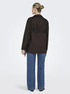 ONLWILLA FRINGES FAUX SUEDE JACKET