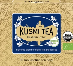 Organic Kashmir Tchai - Box of 20 mousseline tea bags - 40gr