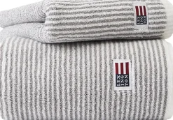Original Towel White/Gray Striped