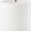 Outdoor LED pillar candle, White, 8,4x10 cm