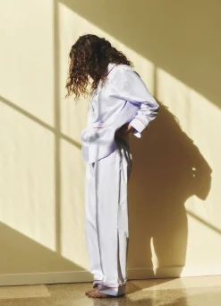 Outline Pyjama L/S Shirt-M/L-Lavend