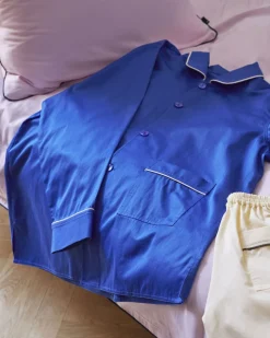 Outline Pyjama L/S Shirt-XS/S-Vivid