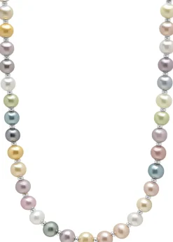 Pastel Pearl Necklace with Stainless Steel