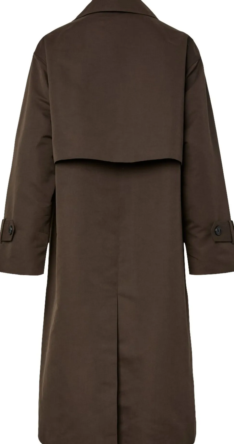 PCAGNES LS TIE TRENCHCOAT WVN D2D P
