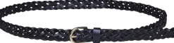 PCAVERY LEATHER BRAIDED SLIM BELT N