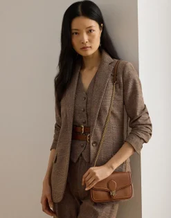 Pebbled Leather Bradley Crossbody Wallet