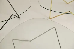 Pedrera Coffee Table Base: Chrome, Top: Transparent Glass