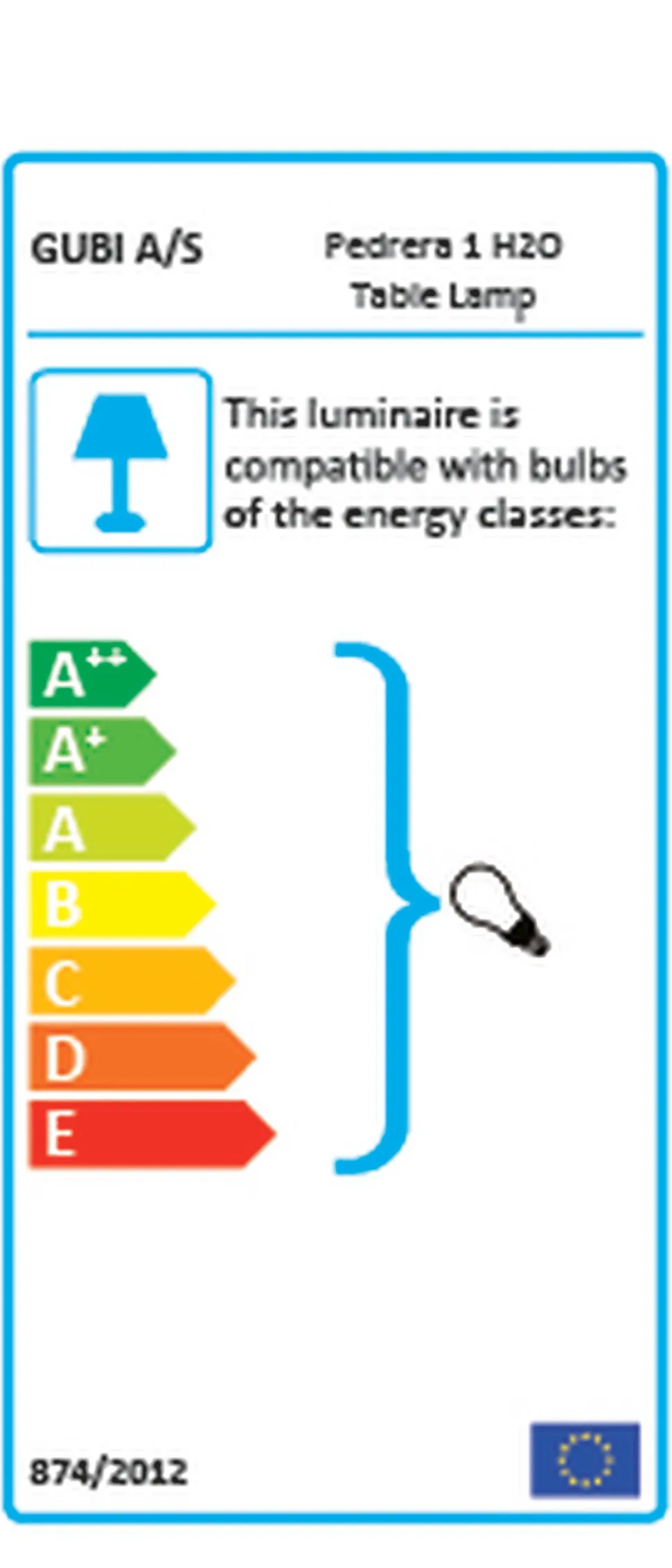 Pedrera H2O PD1 Table Lamp