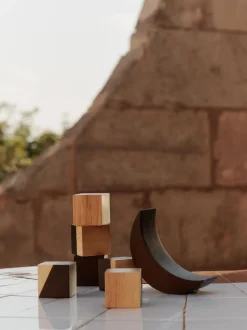 Phase Building Blocks - Natural/Dark stained