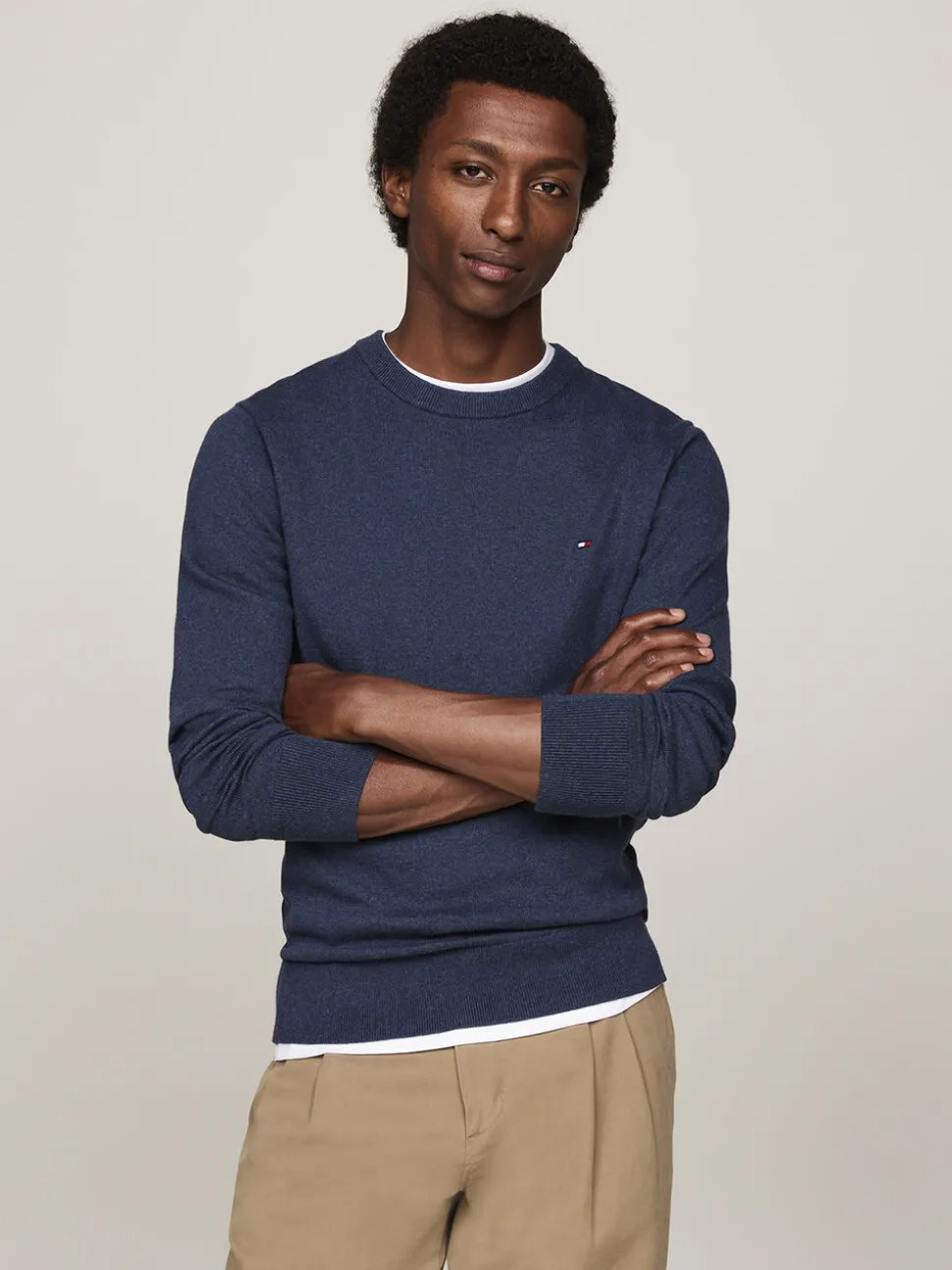 PIMA ORG CTN CASHMERE CREW NECK