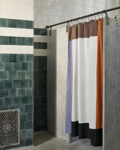 Pivot Shower Curtain-Cream