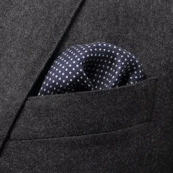 Polka Dots Silk Pocket Square