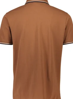 Polo shirt w. contrast piping