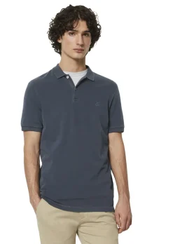 Polo, short sleeve, button placket,