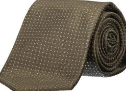 Polyester tie with dots 7 cm