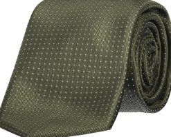 Polyester tie with dots 7 cm