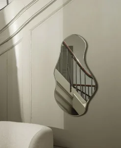 Pond Mirror - Large - Dark Chrome