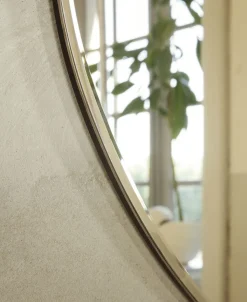 Pond Mirror - Small - Dark Chrome