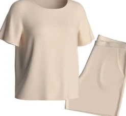 Pyjama set with elastic waistband