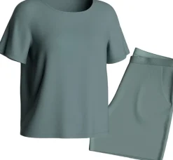 Pyjama set with elastic waistband