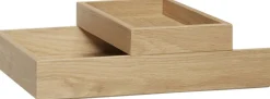 Rail Desk Organiser Natural set of 2