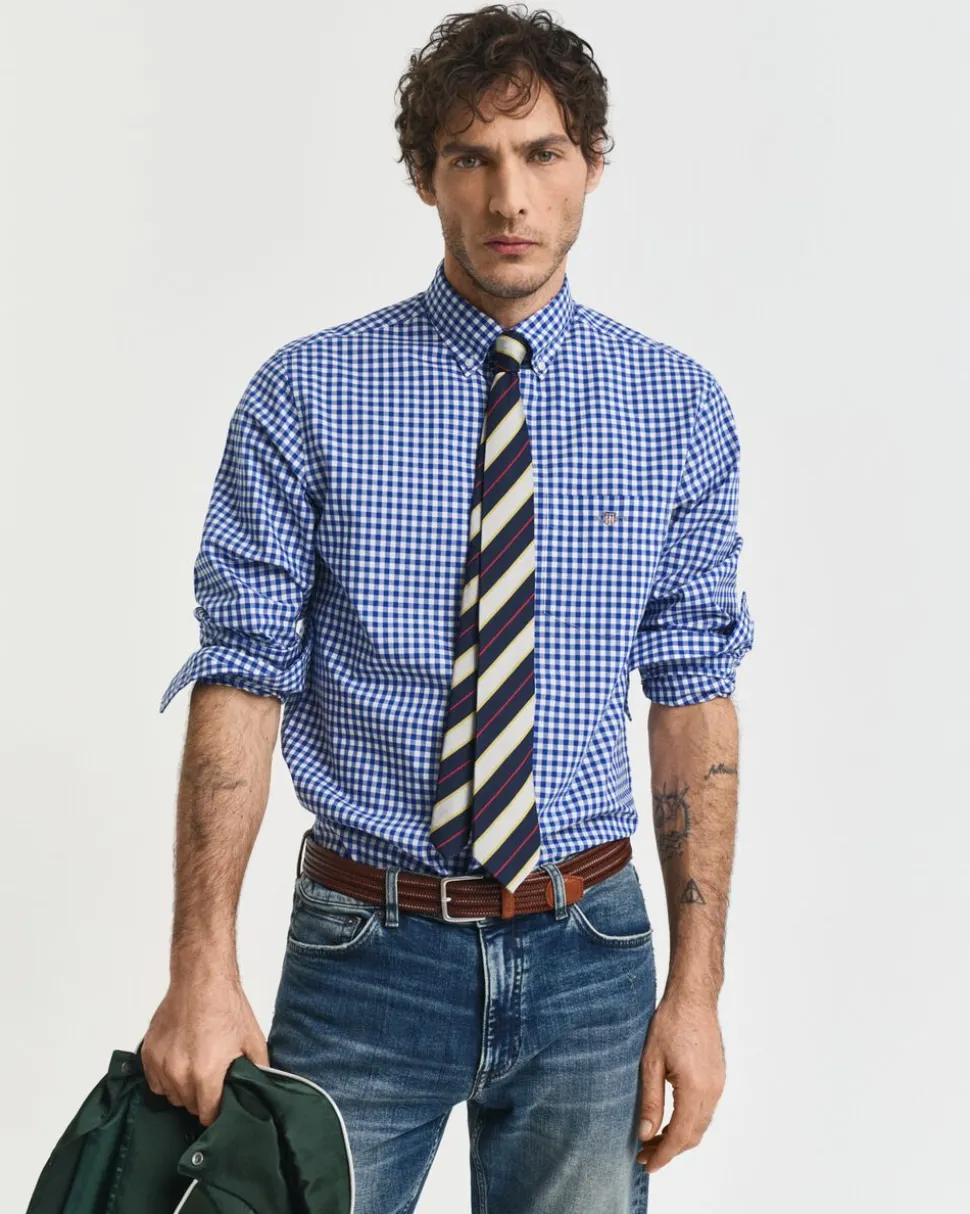 REG CLASSIC POPLIN GINGHAM SHIRT