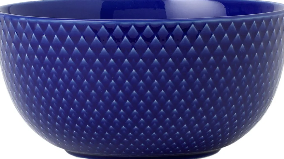 Rhombe Color Skål Ø13 cm mørk blå porcelæn