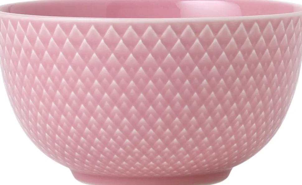 Rhombe Color Skål Ø11 cm rosa porcelæn