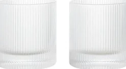 Ripple Tumbler Glasses - Set of 2 - Clear