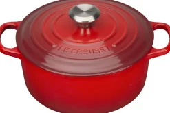 Rund støbejernsgryde 4,2L Cerise