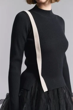 Saku bluse med slids