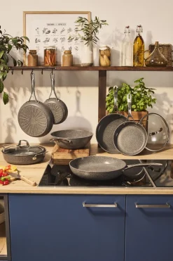 Salina Ceramic Stegepande, 32 cm, Aluminium, Titanium forstæ