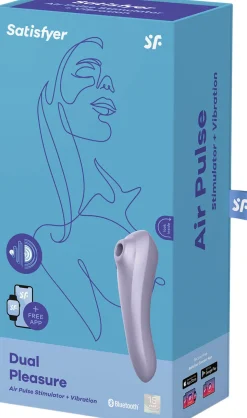 Satisfyer Dual Pleasure Mauve lufttryk vibrator