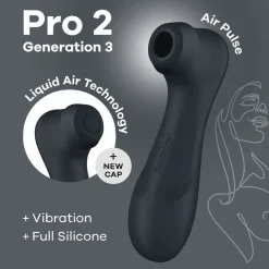 Satisfyer Pro 2 Generation 3 black lufttryksvibrator