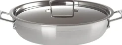 Sautergryde m/ låg 3-ply rustfrit stål