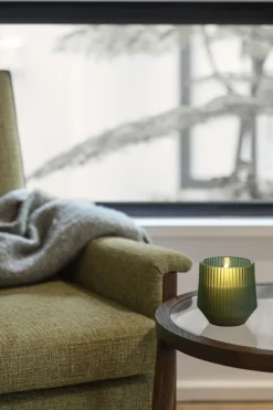 Scented wax glass candle, Serenity, Green, 8,5x9,5 cm *