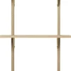 Sector Shelf T/N - Oak - Brass