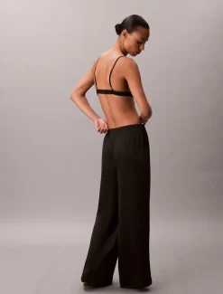 SENSUAL SATIN LOGO PANT