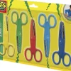 SES Creative - Børnesakse 5 stk Zigzag