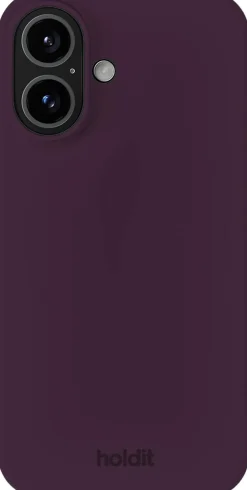 Silicone Case iPhone 16 Deep Plum