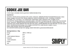 Simply® COOKIE JOE chokoladebar (40g)